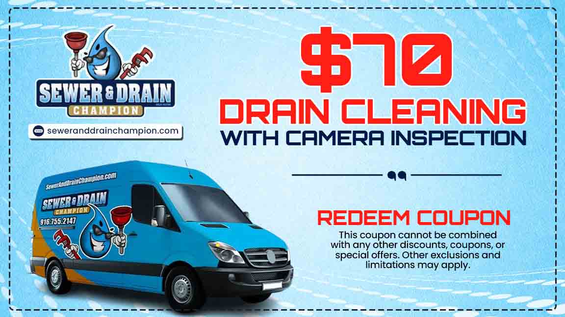 Drain Cleaning With Camera Inspection Coupon